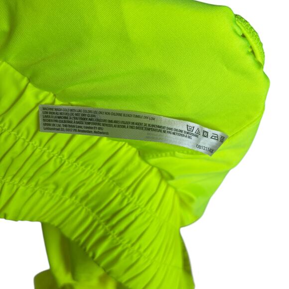 FP Movement The Way Home Shorts Neon Yellow Large Lined Active Running Gym - Picture 7 of 13